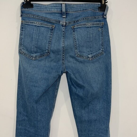 RAG & BONE Blue Cate Mid Rise Ankle Skinny Jeans in Palmer size 27 - Picture 10 of 16